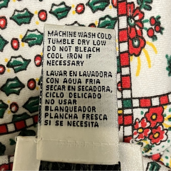 Vintage 90's Jason Maxwell Christmas Holiday Floral Holly Turtleneck - Picture 9 of 9